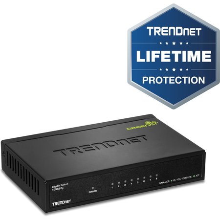 Trendnet GREENnet 8 Port Gigabit Switch, TEGS82G TEG-S82g